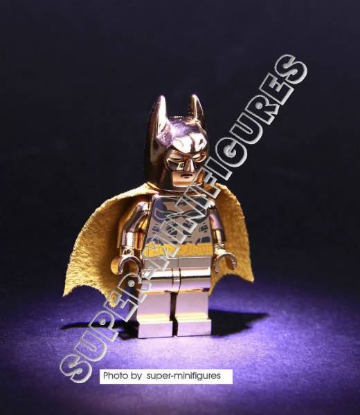 lego custom Lego Batman Gold chrome Super Heroes minifigure  mr.gold