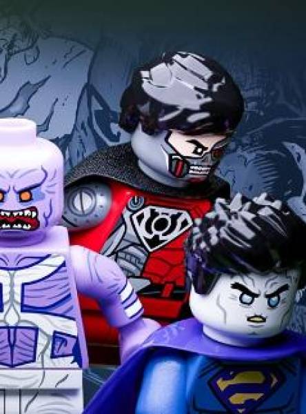 HeroBloks - Red Lantern (Cyborg Superman) - Carbon Bricks -