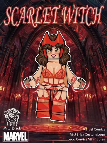 HeroBloks - Scarlet Witch (Lingerie) - Mr.J Brick -
