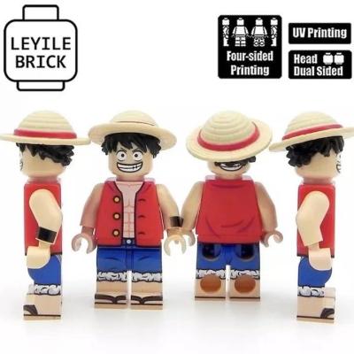 LEGO MOC Luffy posable figure! One piece by Bababricksheep