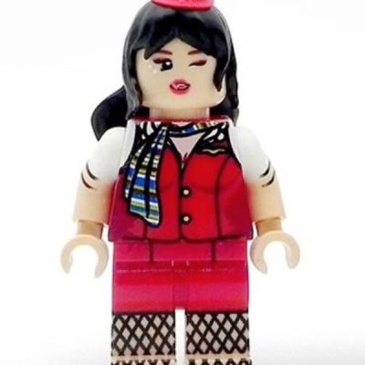 HeroBloks - Flight Attendant Red - LeYiLeBrick