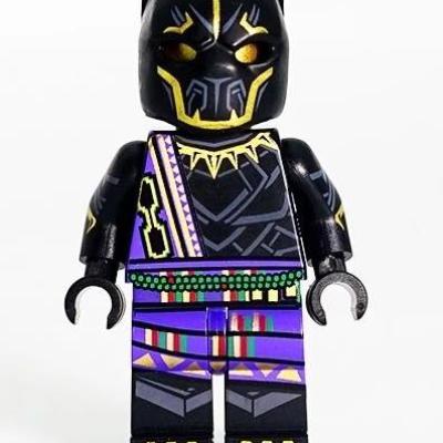 HeroBloks - T'Chaka - Crystal Minifigs