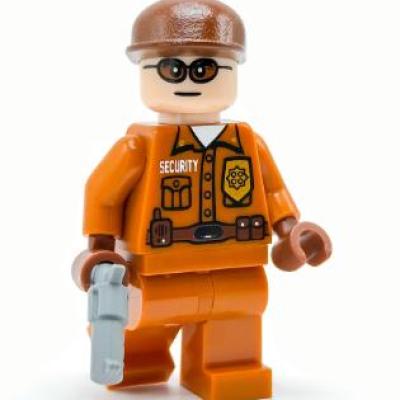 Lego Security Block HeroBloks - Security Guard - Tropical Brinks