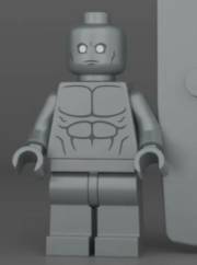 HeroBloks - Silver Surfer (chrome) - Kopf - KF2055