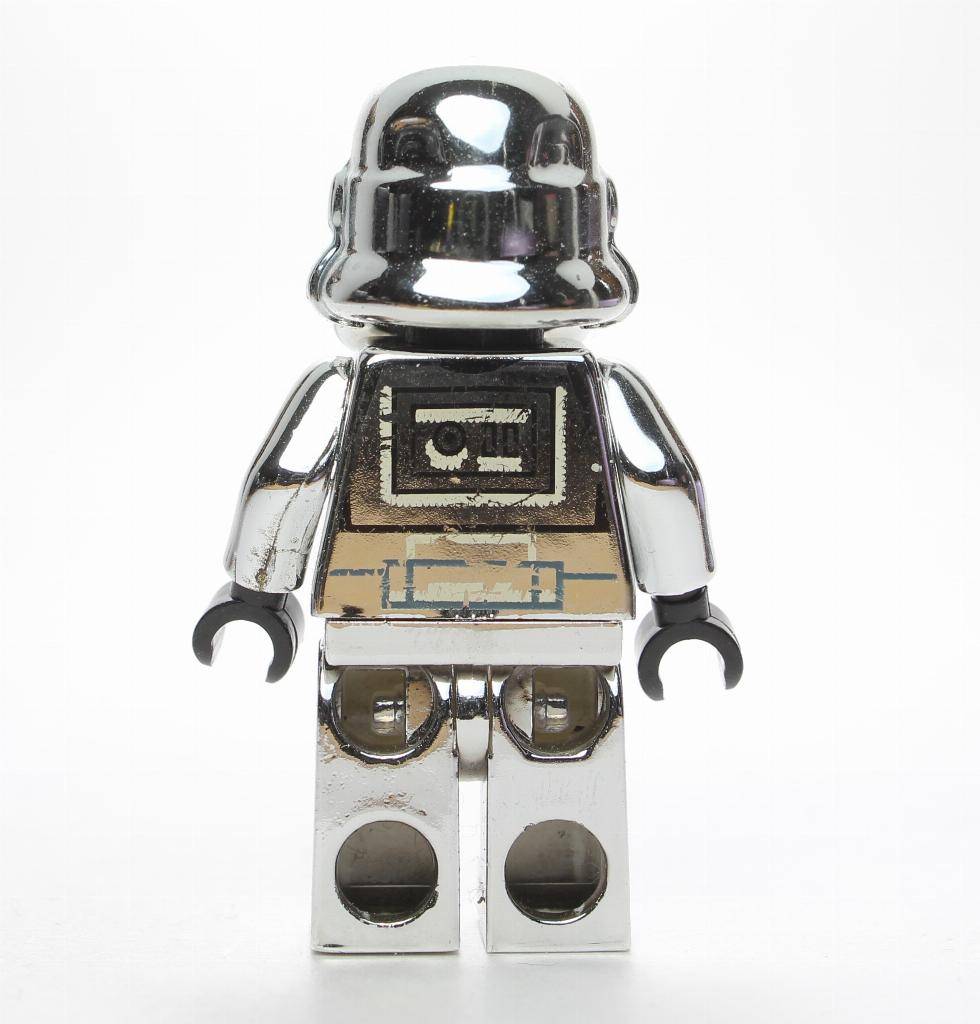 chrome lego stormtrooper