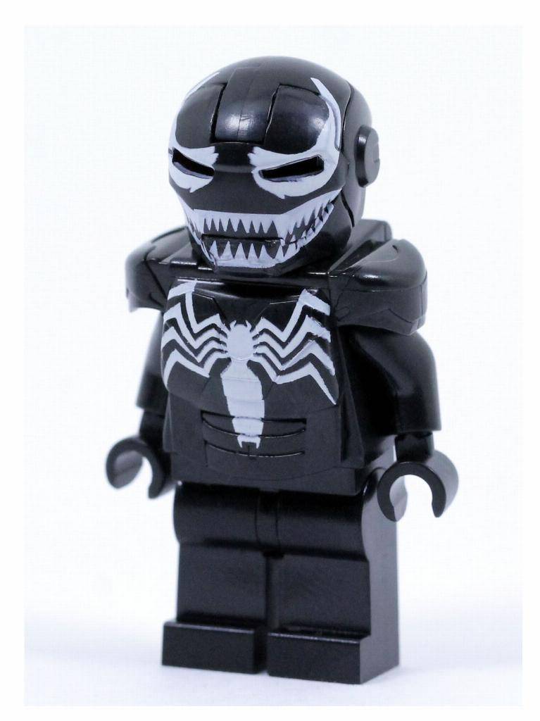 Custom Venom Captain America Minifigure Block Toy People on lego Brick VENOMIZED 