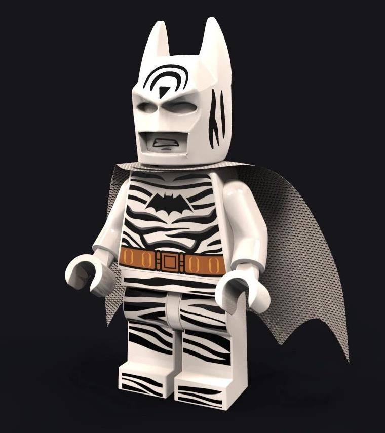 DC Universe Minifigure **NEW** LEGO Custom Printed ZEBRA BATMAN 