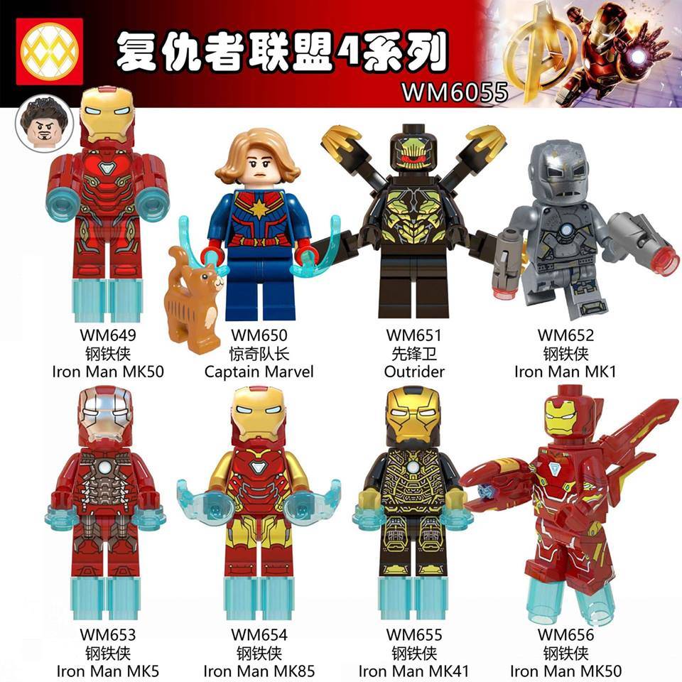 Hall Of Armor Marvel Super Heroes Invincible Lego Moc Minifigure Iron Man MK21 