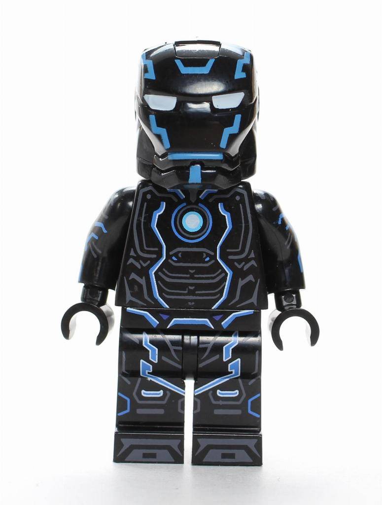 **NEW** UG Minifigure Custom Neon Blue Iron Man Mark 4 Lego Minifigure 