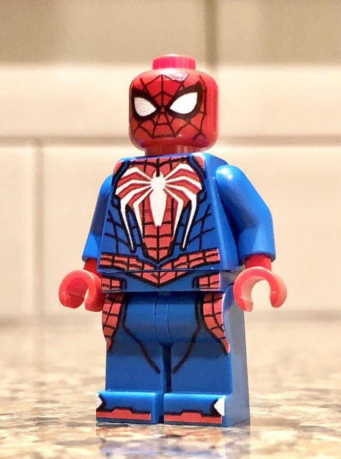 Lego FUTURE FOUNDATION SPIDER-MAN Custom Printed Minifig Marvel Superhero