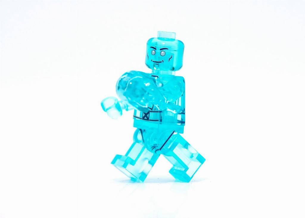 Custom Designed Minifigure Iceman Superhero Printed On LEGO Parts 