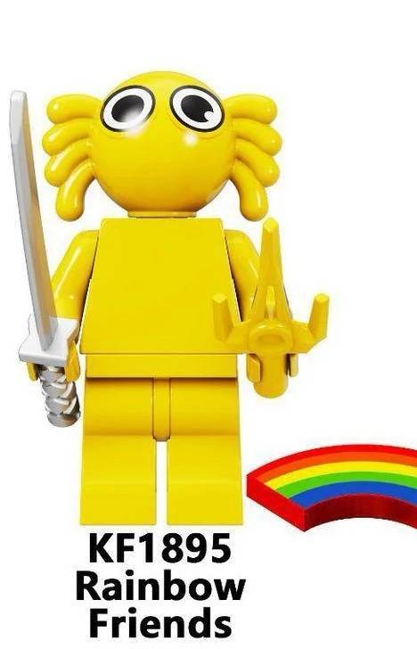 HeroBloks - Yellow Spider Rainbow Friend - Kopf - KF1895