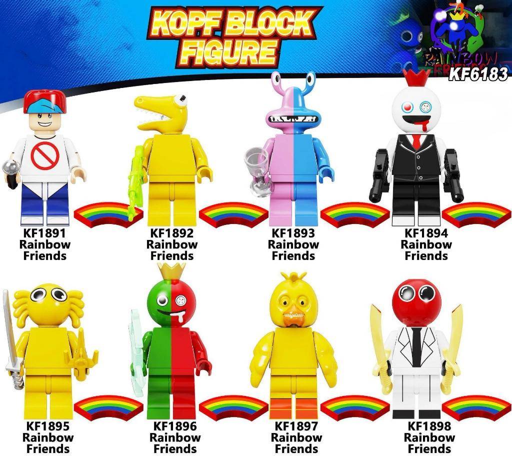 HeroBloks - Blue Rainbow Friend (Green/Red)