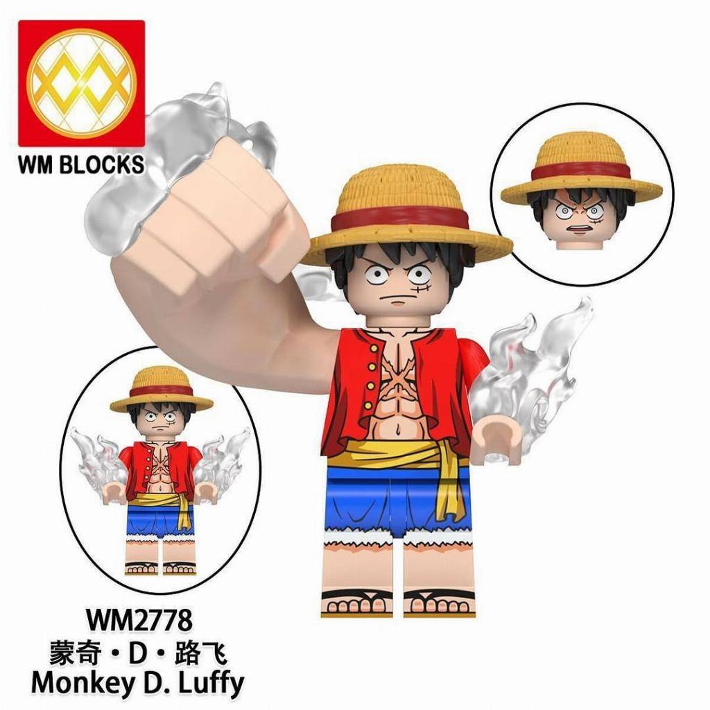 日本初の HeroBloks - Monkey D. Luffy - World Minifigures - WM2778 スマートフォン本体