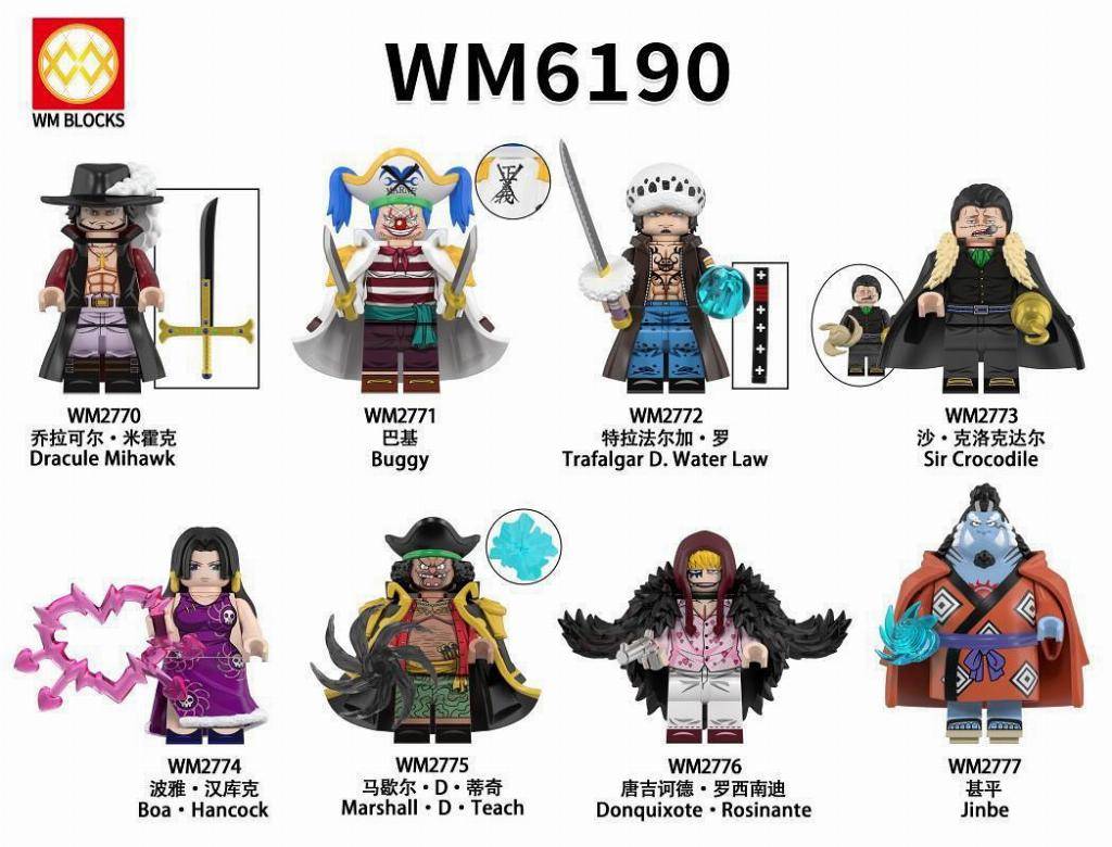 HeroBloks - Crocodile (One Piece) - World Minifigures - WM2773 HeroBloks - Crocodile (One Piece) - World Minifigures - WM2773
