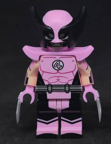 HeroBloks - Wolverine (Fantastic Four) (Pink Suite) - Earthly Brick